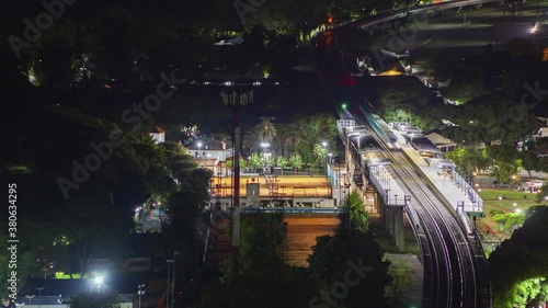 Night timelapses in the neighberhood, Buenos Aires, Argentina photo