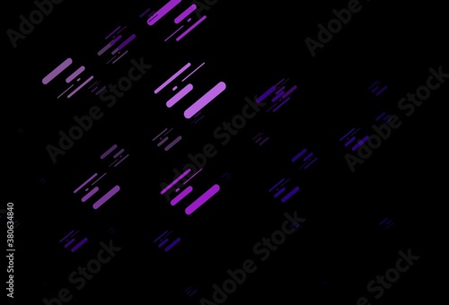 Dark Purple vector background with straight lines.