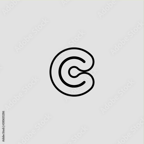 C letter logo icon template