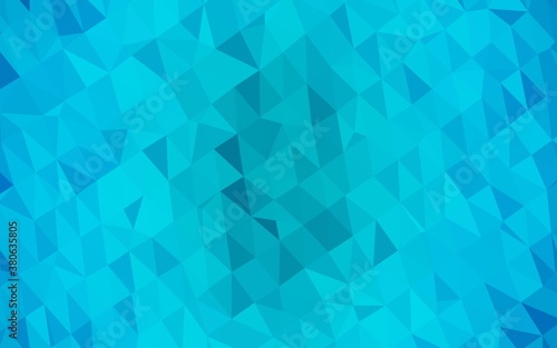 Light BLUE vector abstract polygonal texture. Shining colored illustration in a Brand new style. New texture for your design.