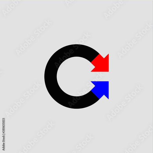 C letter logo icon template