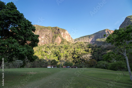 mountains in amazon rainforest in Bolivia