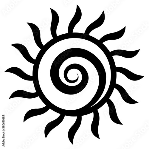 Tribal Sun Vector 