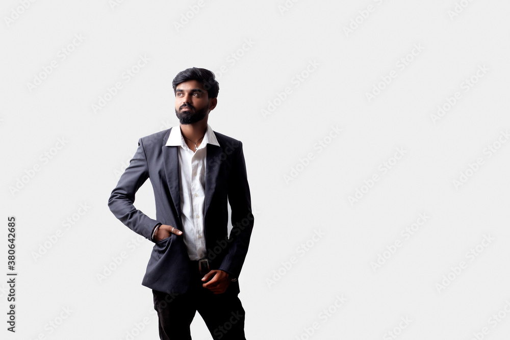 simple Indian boy portrait in western coat simple Indian boy portrait in western coat