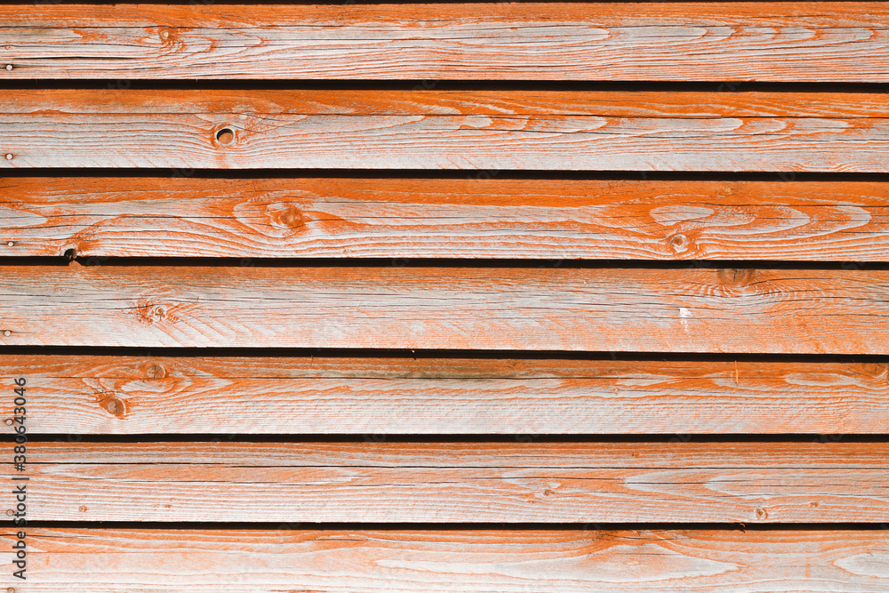 Wooden boards texture background orange