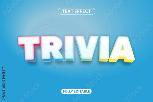 Text Effect Trivia Game for Title
