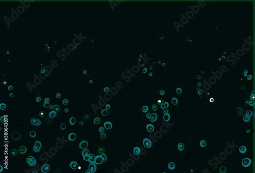 Light Blue, Green vector backdrop with dots.