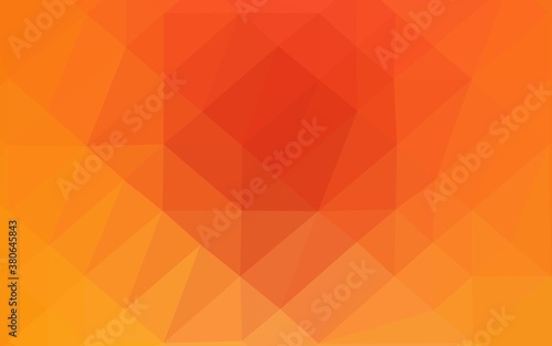 Light Yellow  Orange vector abstract mosaic background. Colorful illustration in abstract style with gradient. Completely new design for your business.