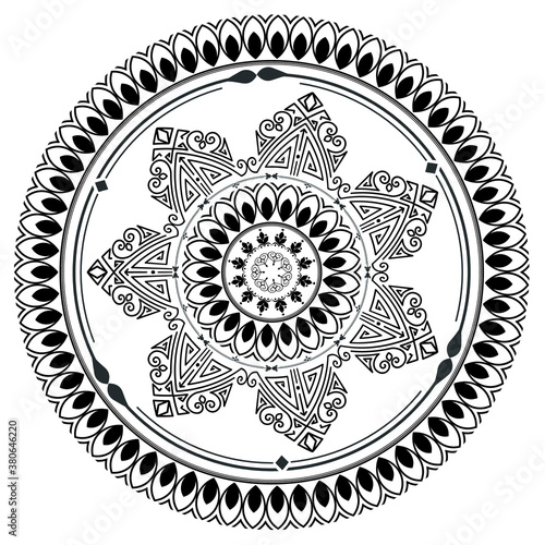 indian mandala art design vector