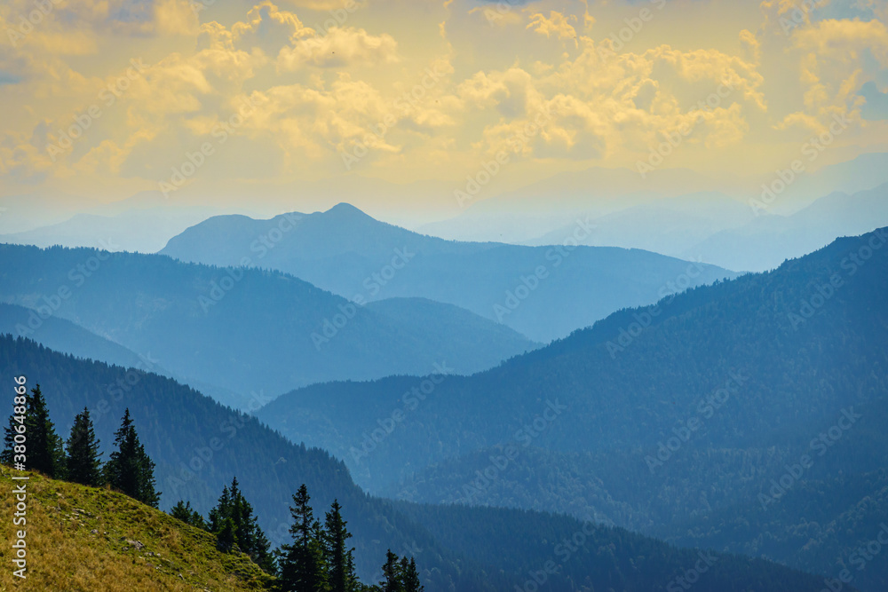 Obraz premium view at the Bodenschneid mountain - Bavaria - Spitzingsee