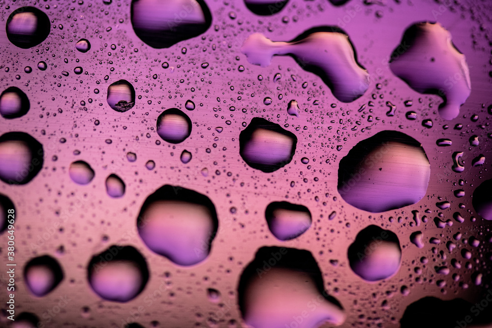 Macro water droplets with colour backgrounds Macro water droplets with colour backgrounds