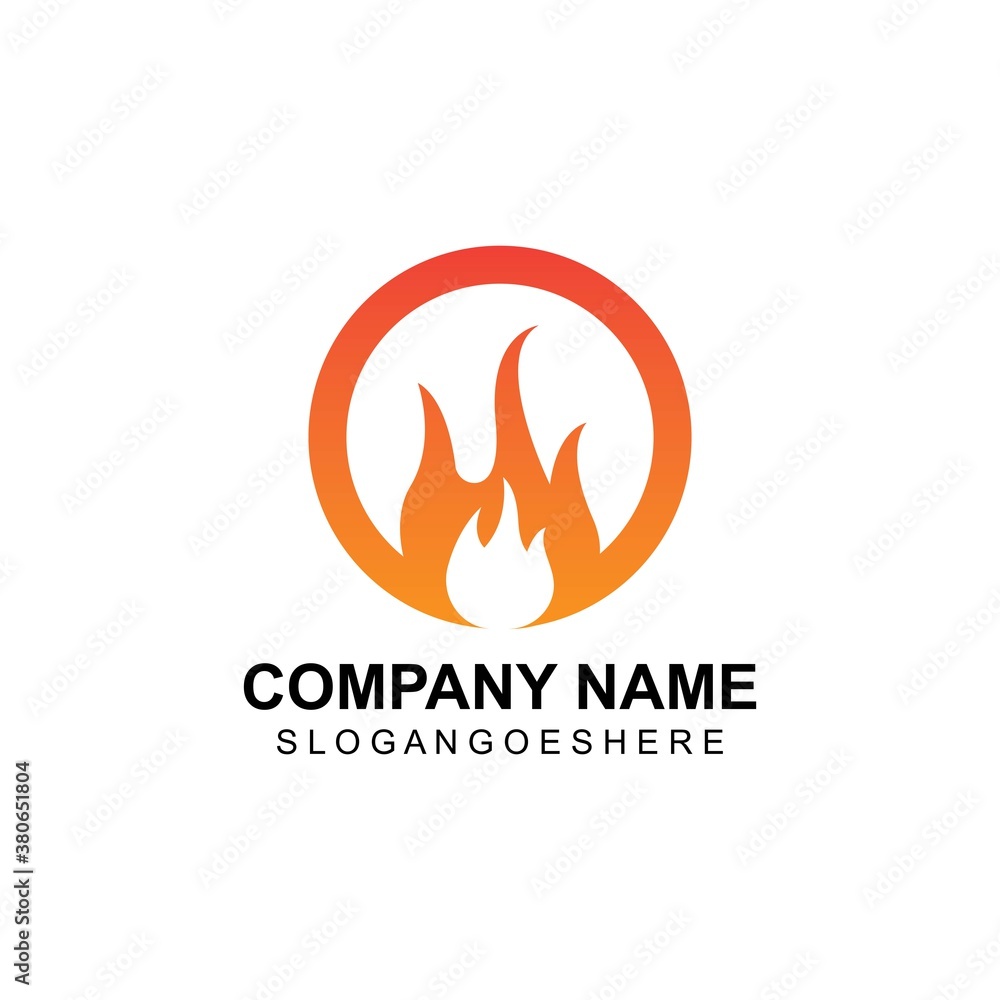 Fire flame logo Template vector, for logo Oil, gas and energy Fire flame logo Template vector, for logo Oil, gas and energy
