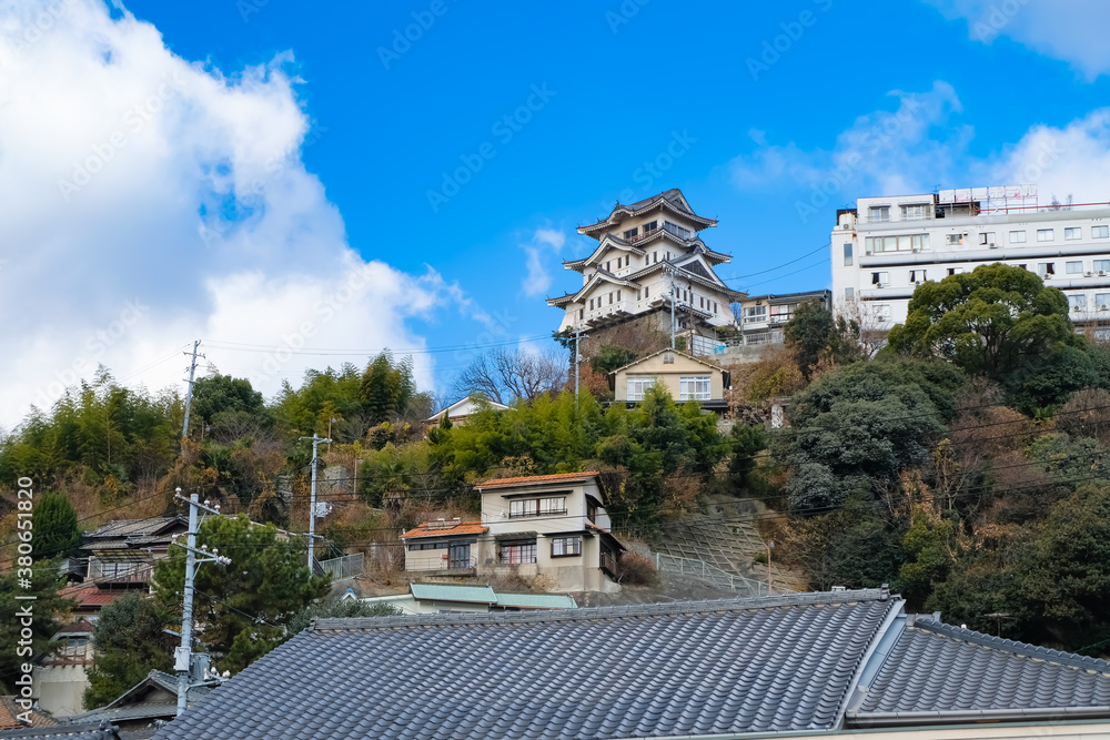 Obraz premium 尾道 尾道城と街並み