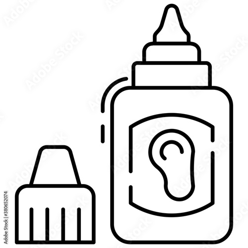 Ear Drops Bottle 