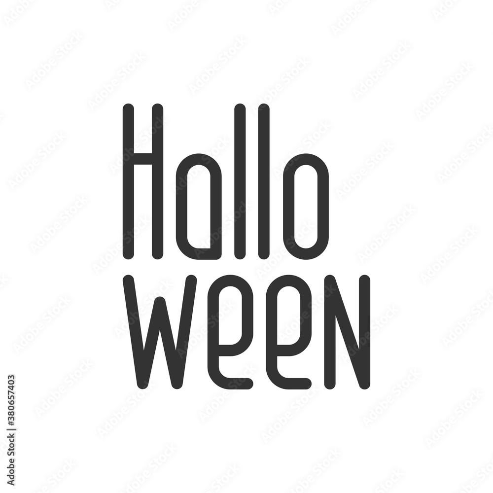 Halloween text concept. Vector Illustration Halloween text concept. Vector Illustration