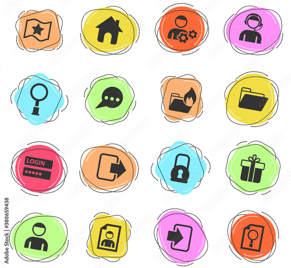 forum interface icon set forum interface icon set