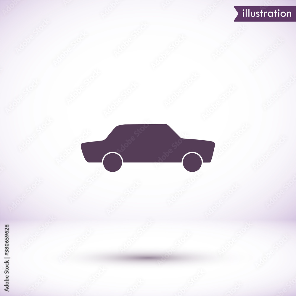 Car  vector icon , lorem ipsum Flat design