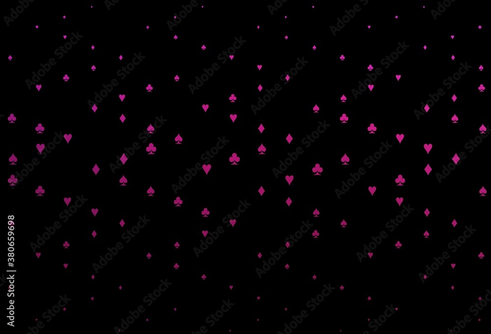 Dark Pink vector layout with elements of cards. Dark Pink vector layout with elements of cards.