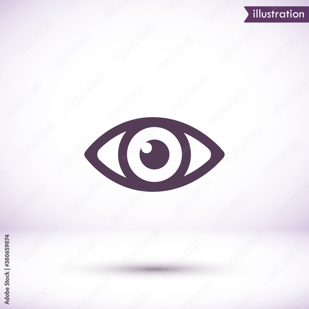 Eye vector icon , lorem ipsum Flat design Eye vector icon , lorem ipsum Flat design