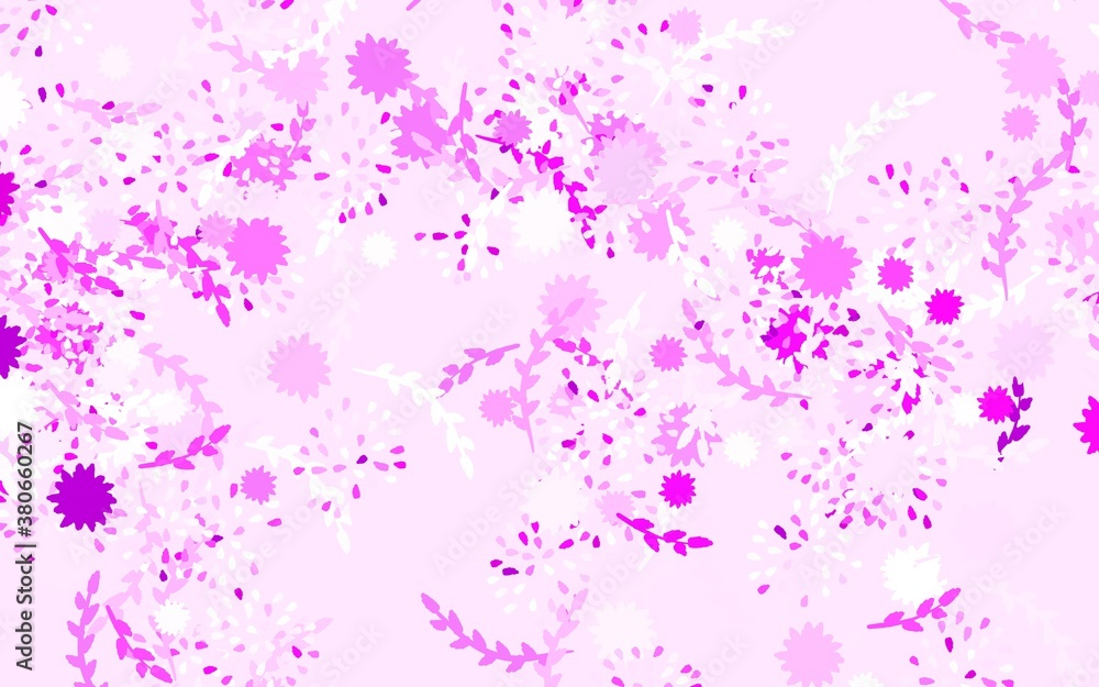 Light Purple, Pink vector natural background with flowers, roses.