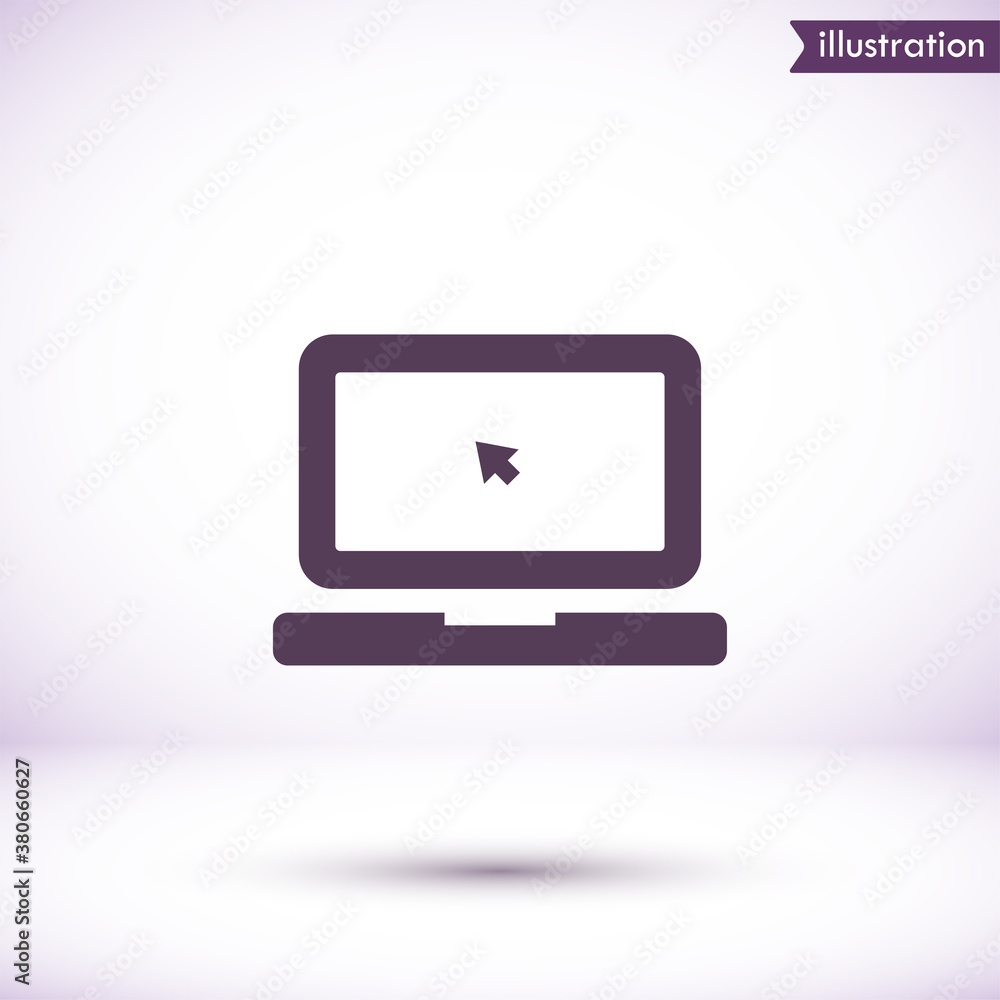 Laptop vector icon , lorem ipsum Flat design Laptop vector icon , lorem ipsum Flat design