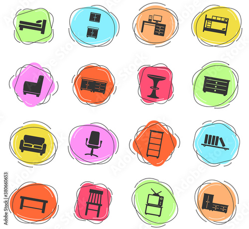 Furniture simply icons