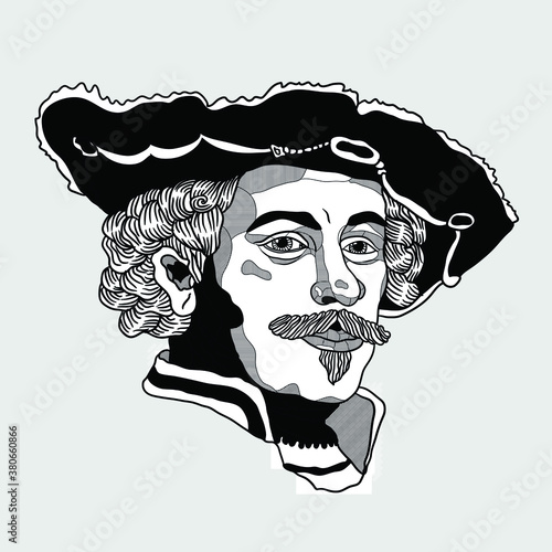 Rembrandt. Classical sculpture.