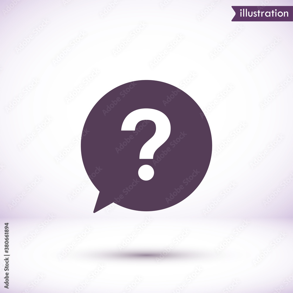 Question vector icon , lorem ipsum Flat design Question vector icon , lorem ipsum Flat design