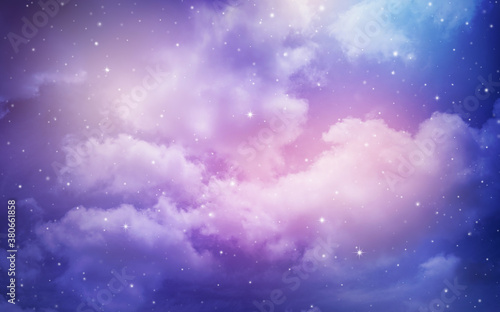 Photography night sky with stars.