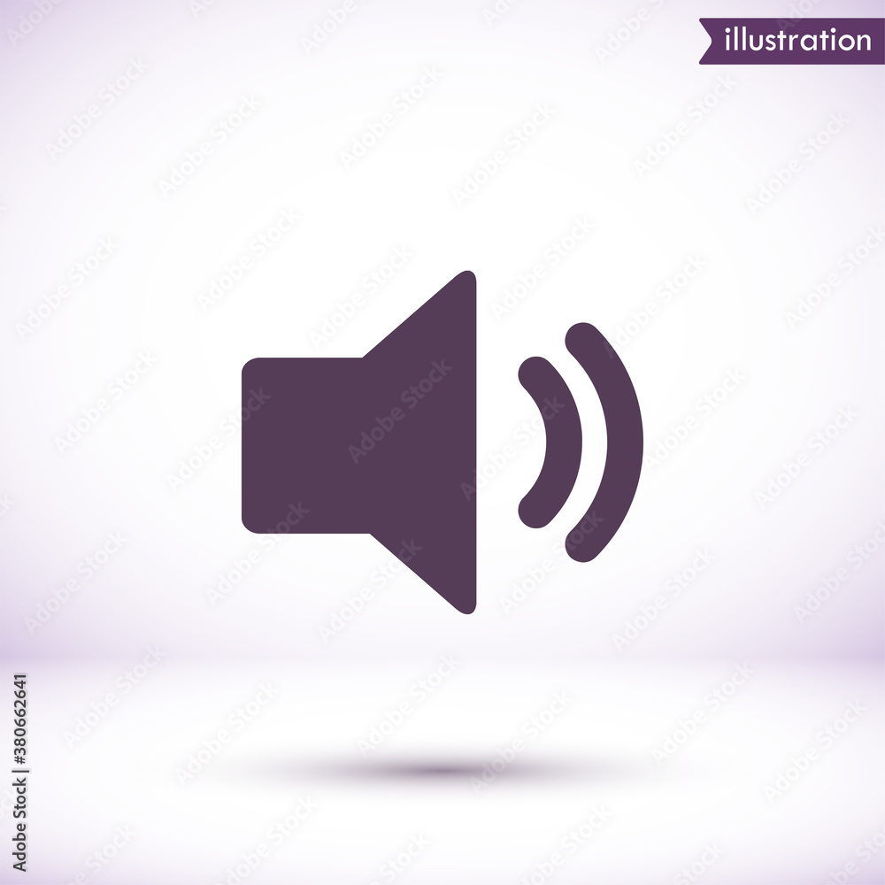Speaker vector icon , lorem ipsum Flat design Speaker vector icon , lorem ipsum Flat design