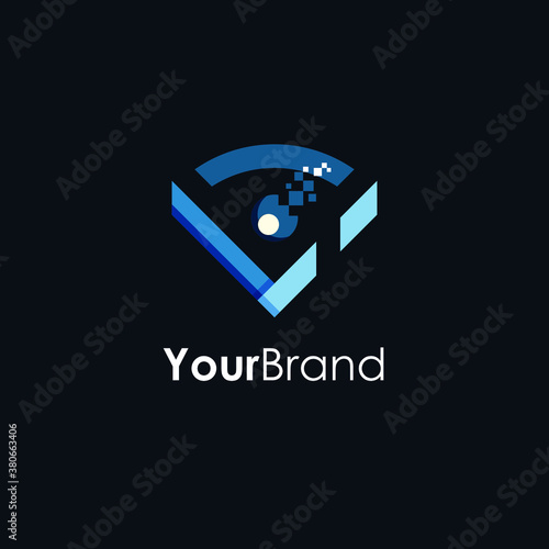 logo for sea transportation business.