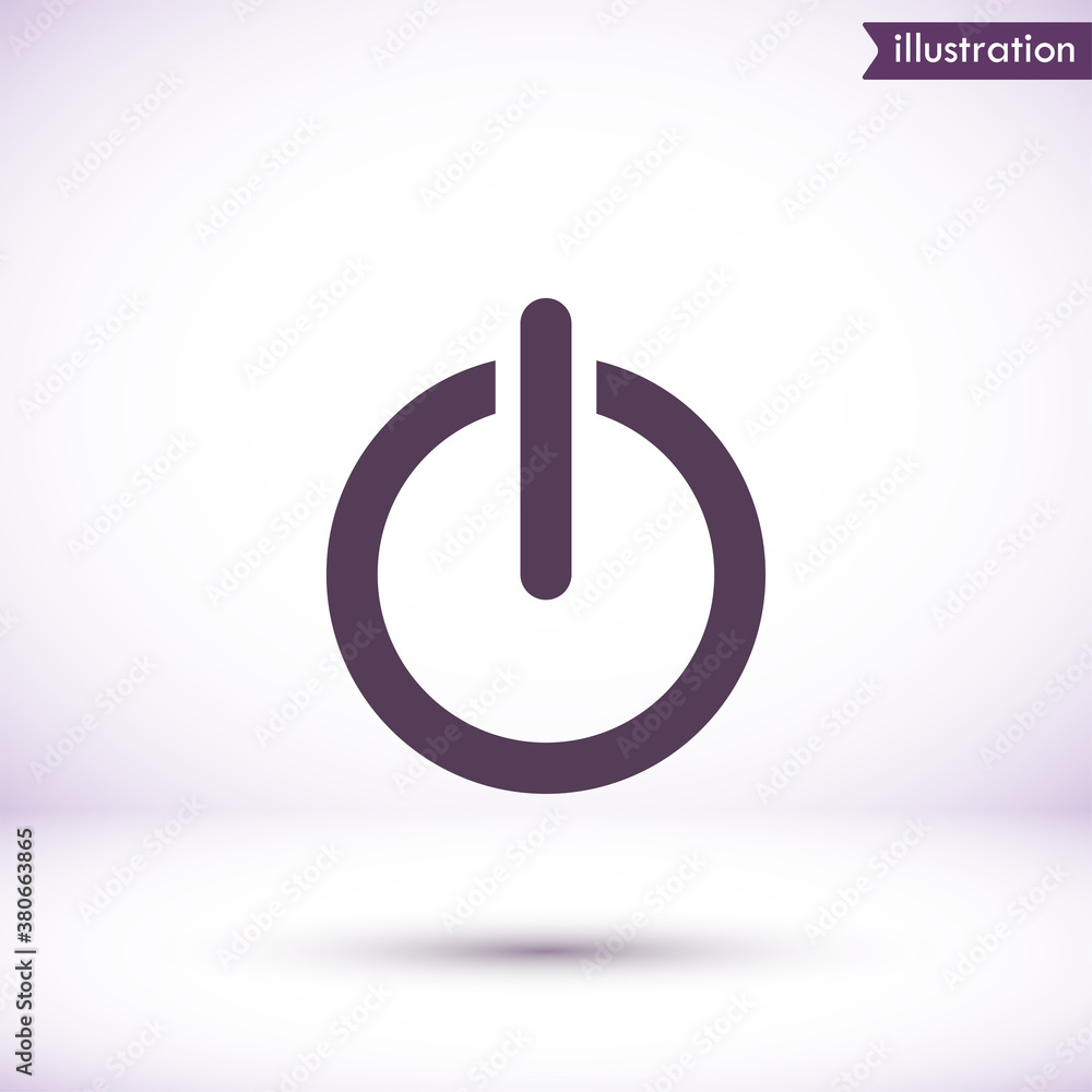 On off vector icon , lorem ipsum Flat design On off vector icon , lorem ipsum Flat design