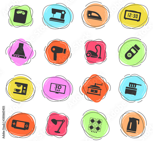 Home applicances simply icons