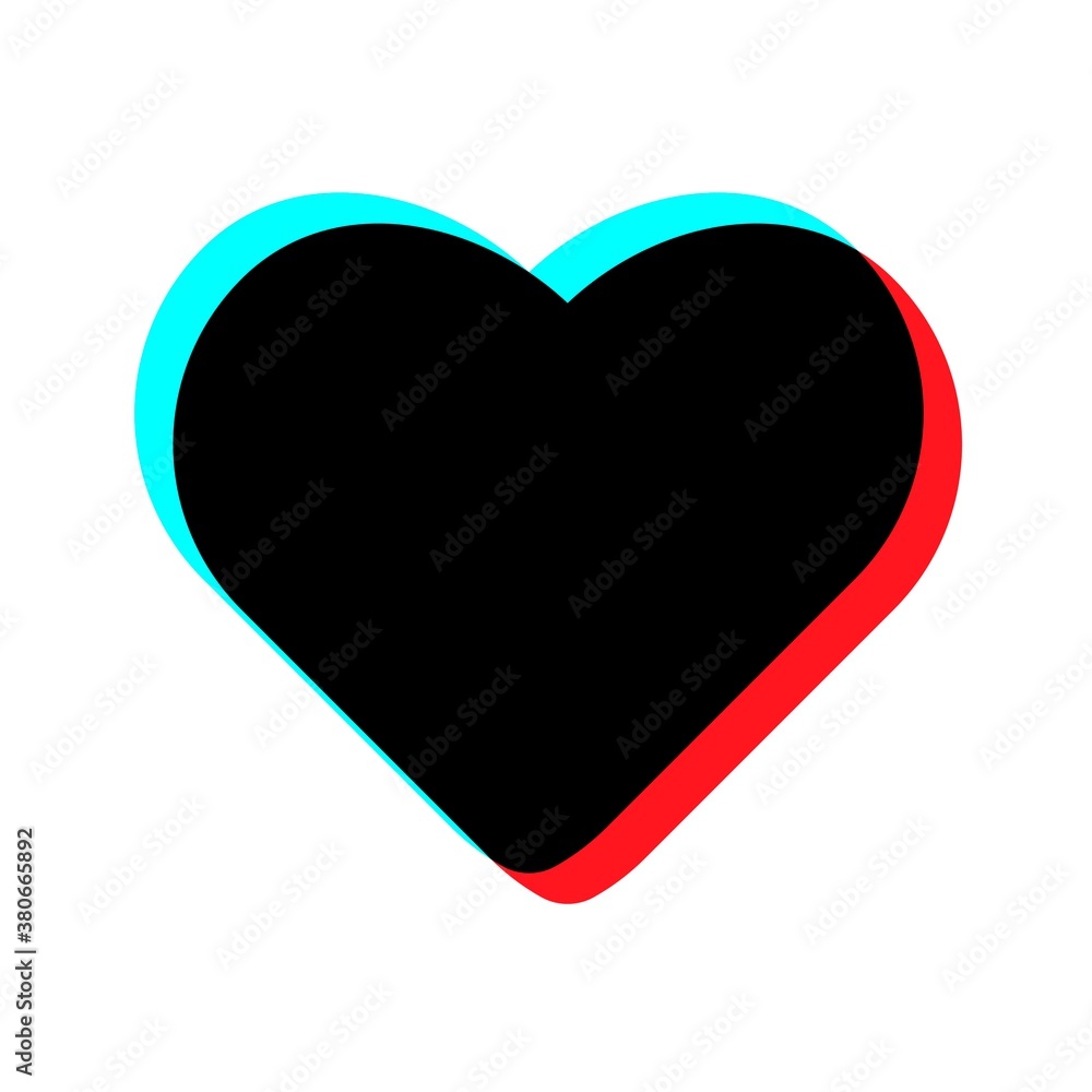 Heart, like icon, symbol.Social media concept.Flat design Heart, like icon, symbol.Social media concept.Flat design