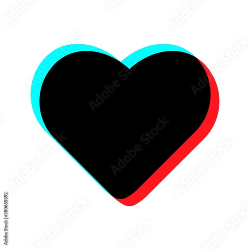 Heart, like icon, symbol.Social media concept.Flat design