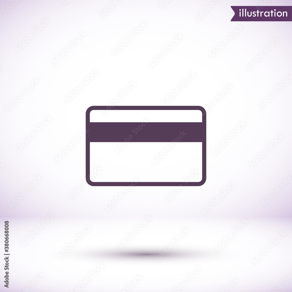 Credit card icon , lorem ipsum Flat design Credit card icon , lorem ipsum Flat design