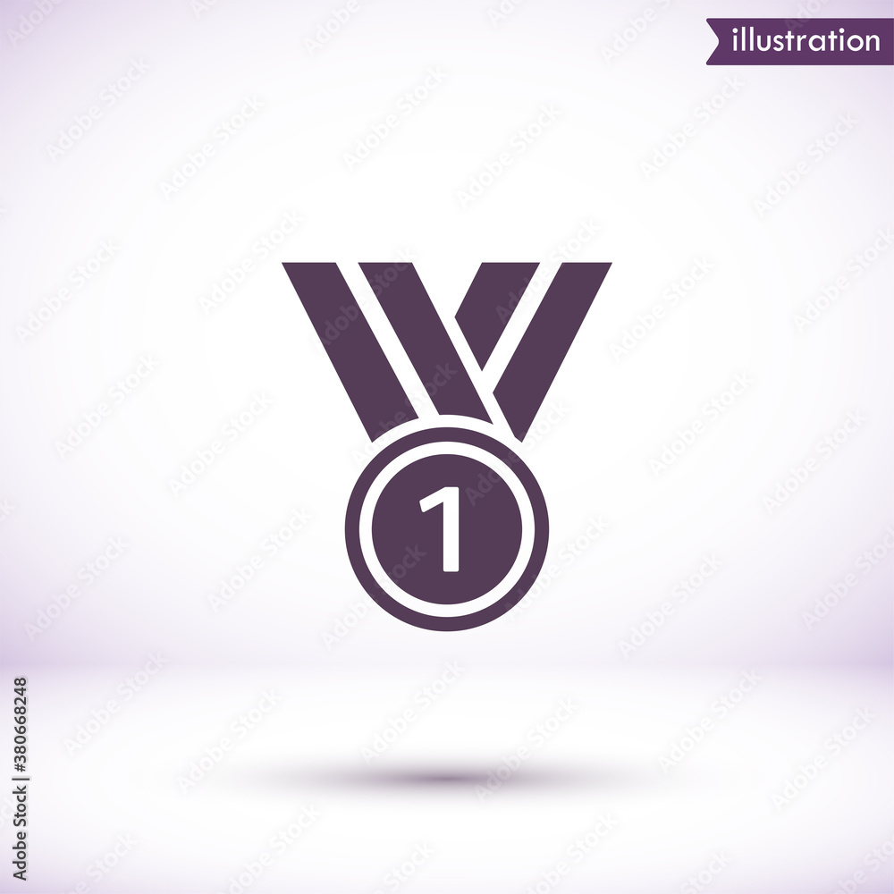 Medal vector icon , lorem ipsum Flat design Medal vector icon , lorem ipsum Flat design