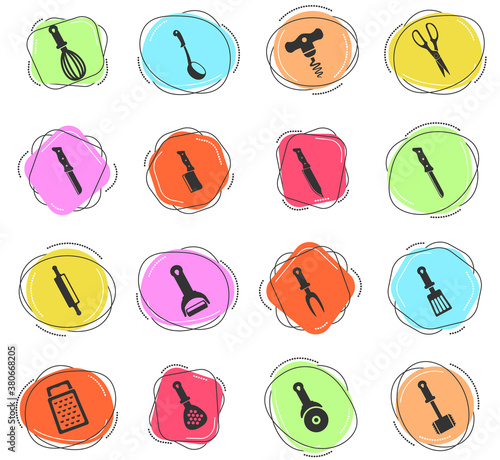 kitchen tools icons