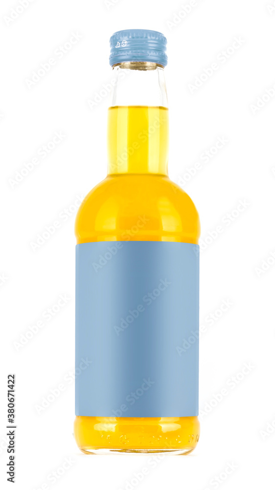 Photo-Layout bottles for drink on a white background with a blank label Photo-Layout bottles for drink on a white background with a blank label