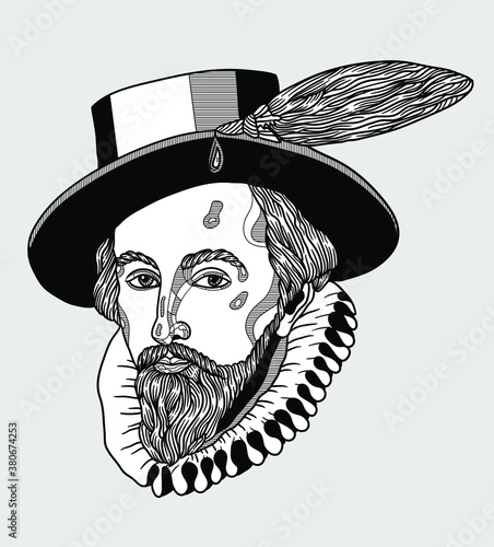George Washington sculpture. Sir Walter Raleigh