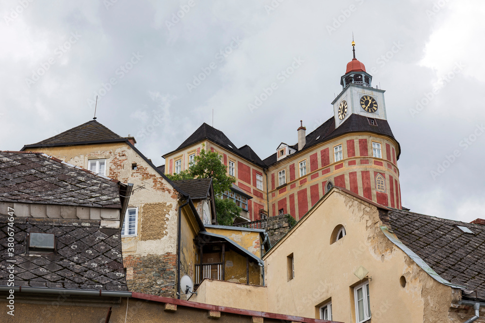 Castle Jansky vrch in the little Town Javornik, Rychlebske Mountains, Northern Moravia, Czech Republic