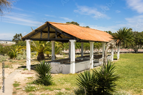 Tavira, Portugal. The Ilha de Tavira, an island in the Ria Formosa natural park
