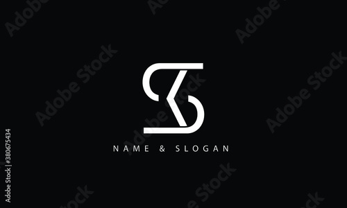 KS, SK, K, S abstract letters logo monogram