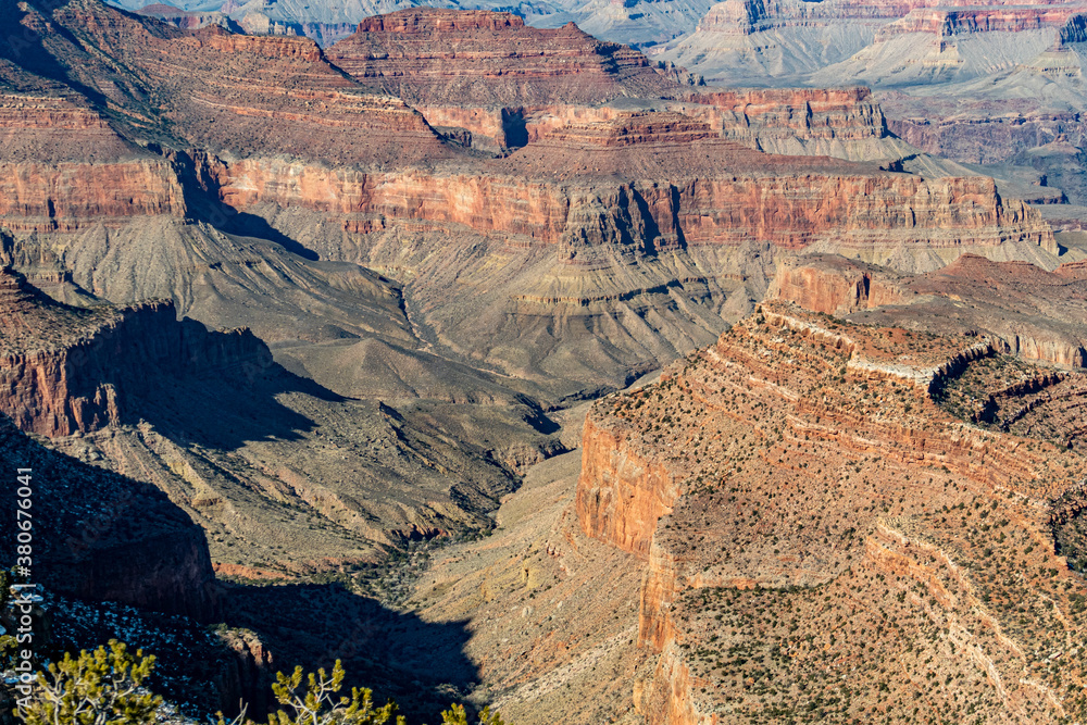 scenic view to the Grand Canyon