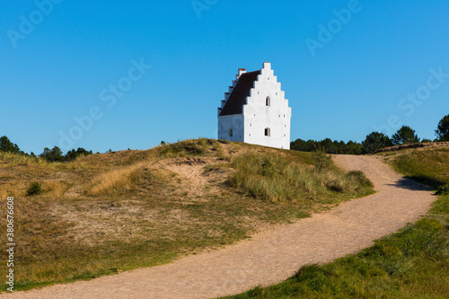 Tablou pe pânză The Sand-Covered church or Buried Church near Skagen