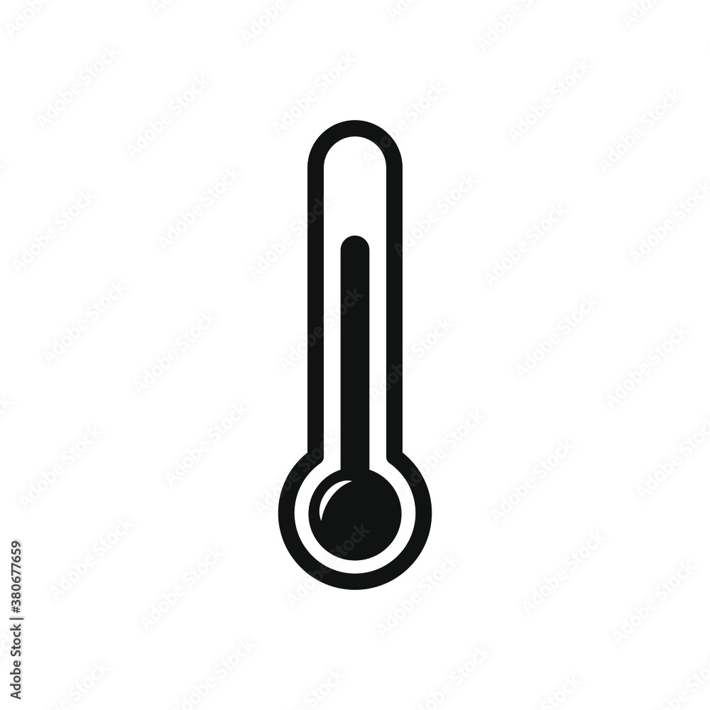 Thermometer simple icon vector design Thermometer simple icon vector design