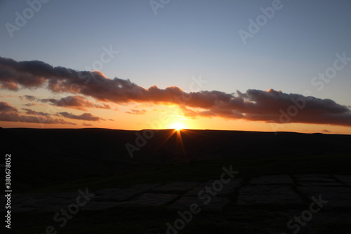 Sunsetting near Mam Tor in the Peak District National Park