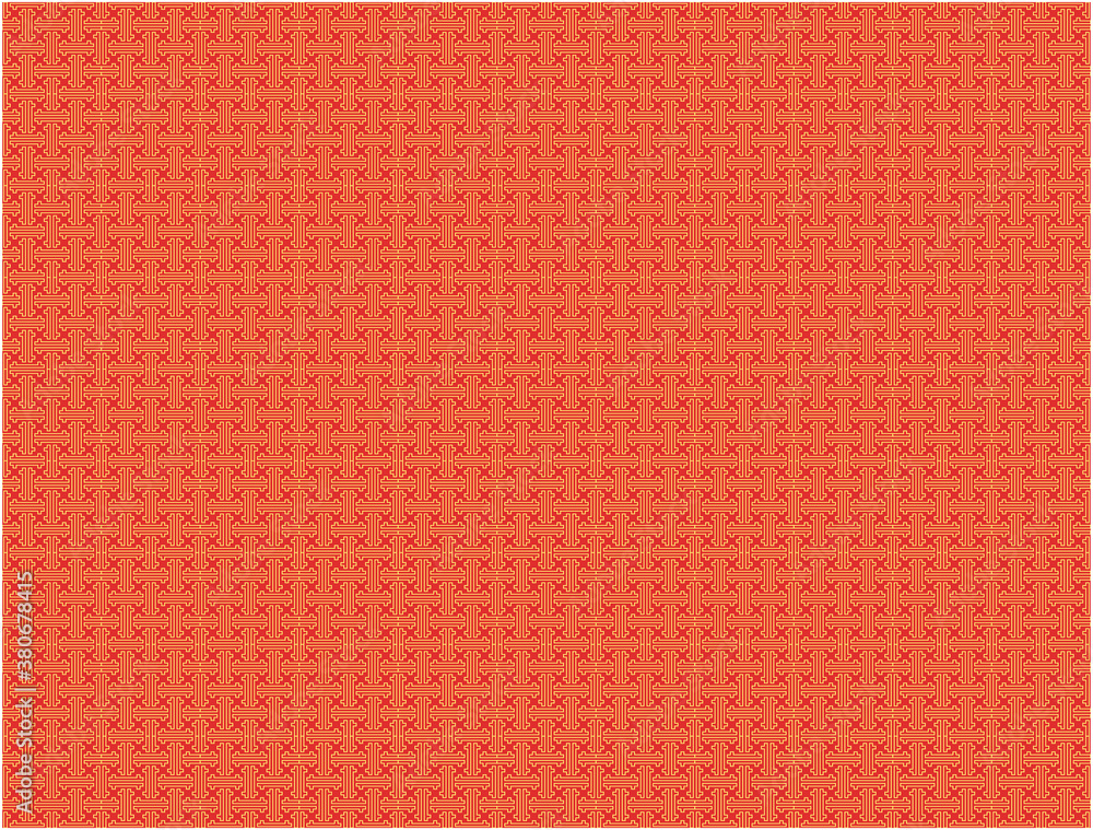 Fondo con patrones dorados elegantes sobre fondo rojo para navidad.