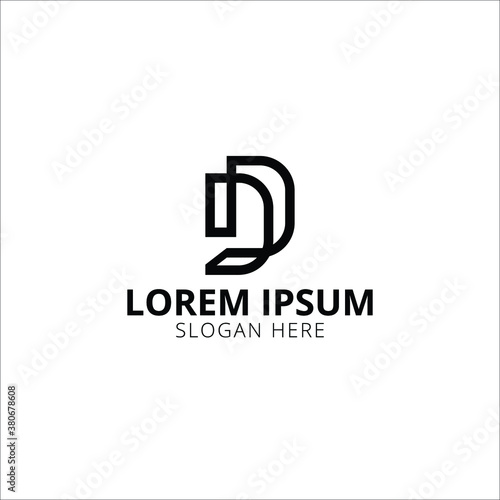 Creative DJ Letter Business Logo