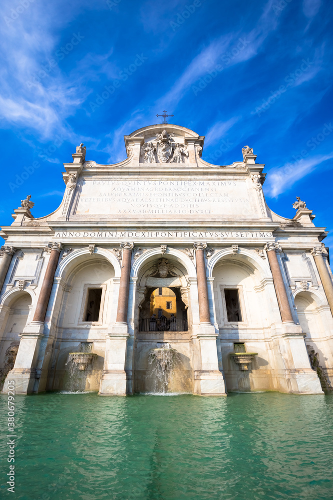 Rome - Fontana dell'acqua Paola (fountain of water Paola)